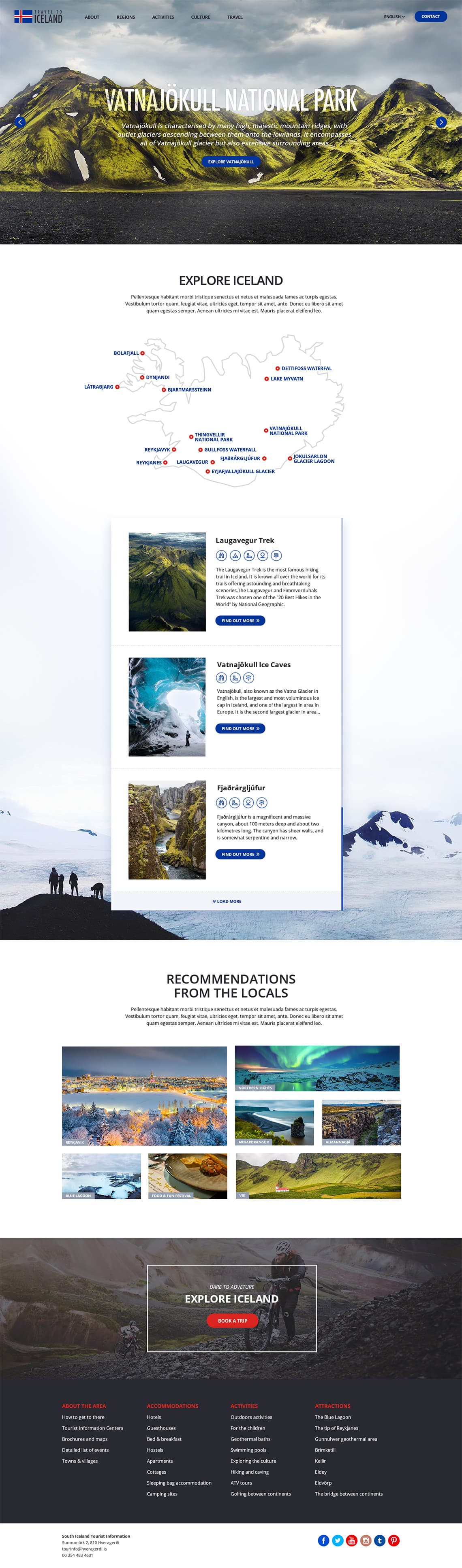 Hi-fidelity mockup of the page