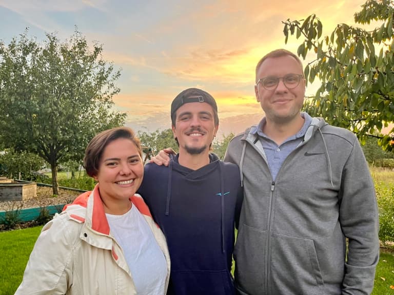 Davi, Isabella and I in Oradea. October 2023.